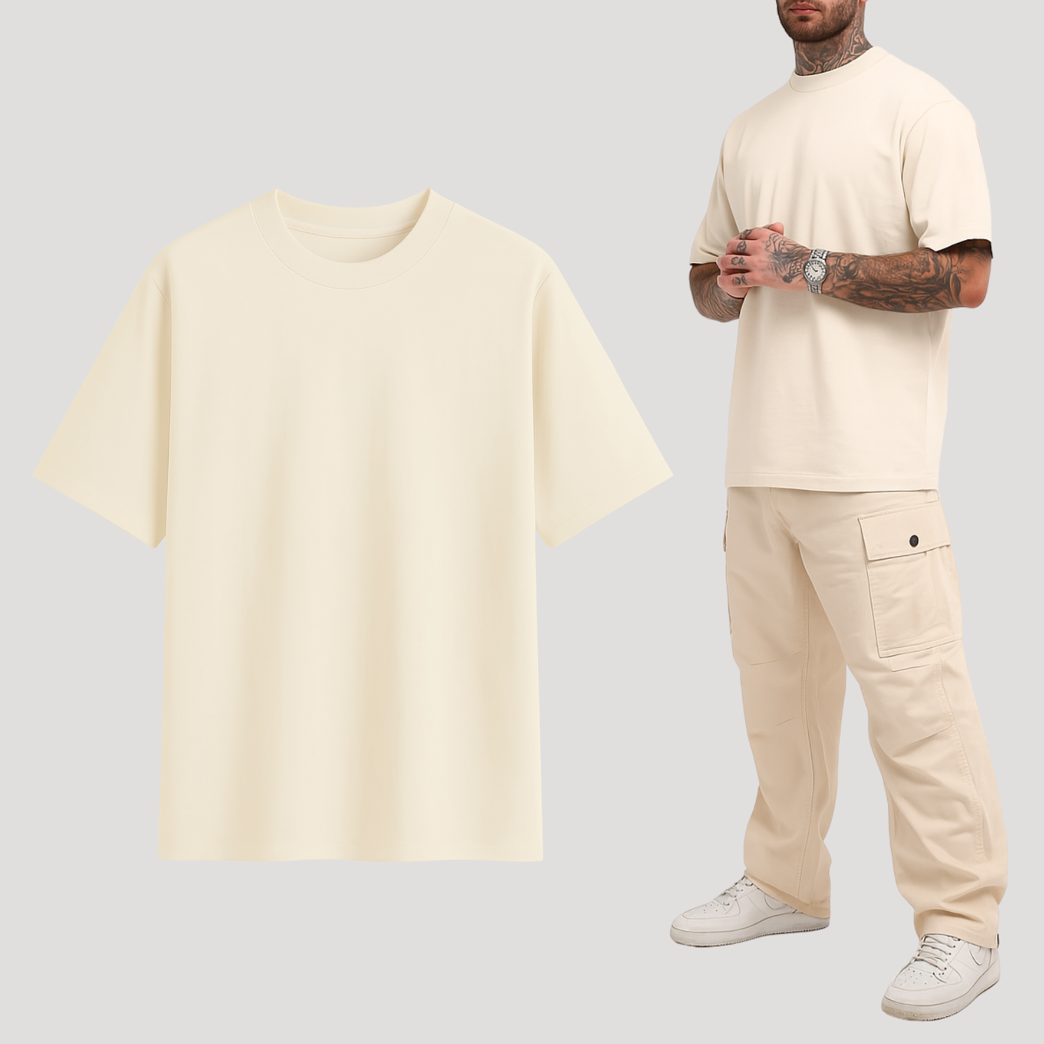 camiseta Ballsam®  oversized Premium - Off-White