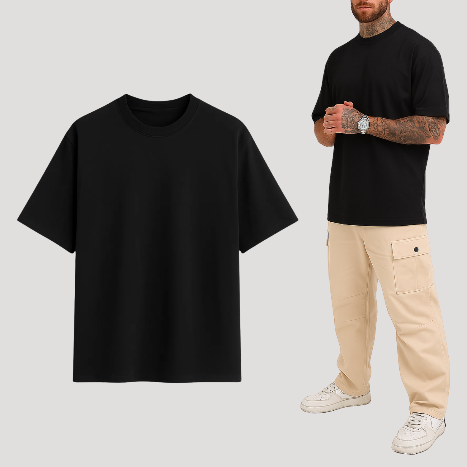 camiseta Ballsam®  oversized Premium - Preta