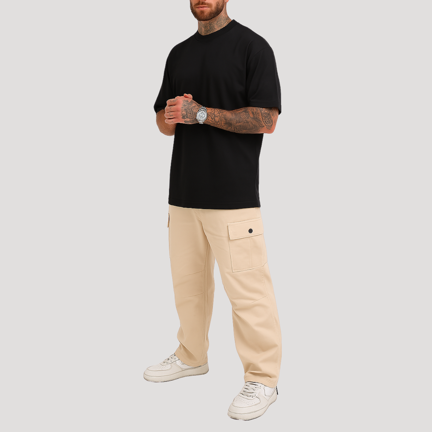 2 camisetas Ballsam® oversized Premium - Preta