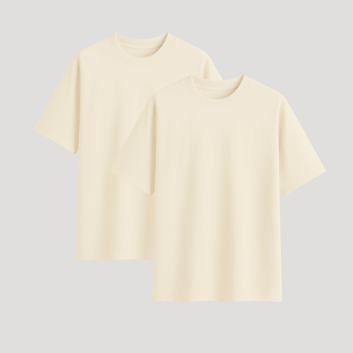 2 camisetas Ballsam® oversized Premium - Off-White